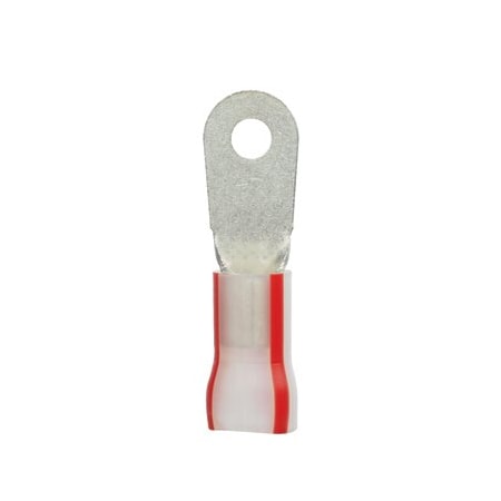 Panduit Ring Terminal, #10 Stud Size, 8 AWG, 600 V, Kynar Insulated, Red, 200 PK PK8-10R-T